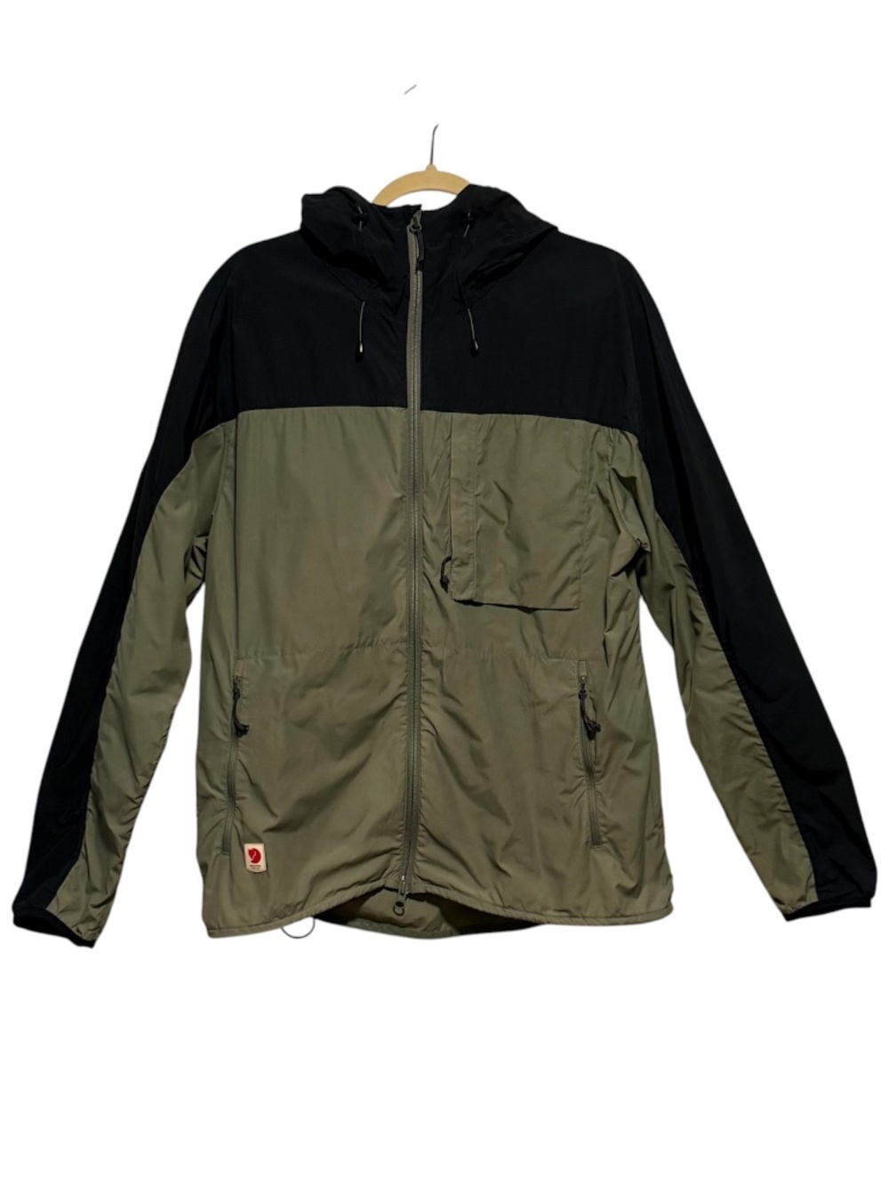 Fjallraven High Coast Men's Wind Jacket Size Small Green Navy